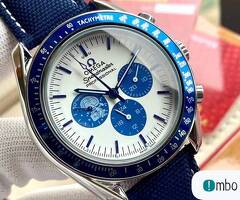 Męski zegarek kwarcowy OMEGA Speedmaster Silver Snoopy