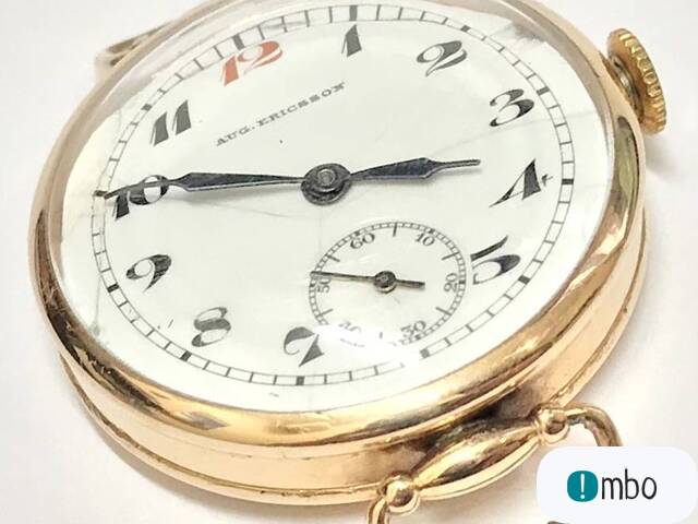 AUGUST ERICSSONoty zegarek 14K ANTYCZNY Vintage - 1